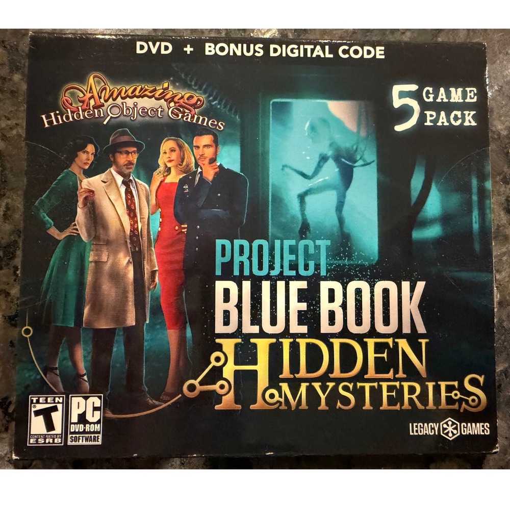 Legacy Games Project Blue Book Hidden Mysteries 5 Game Pack PC DVD UFO Puzzle